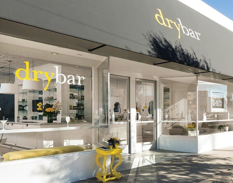 exterior photo of drybar beauty salon during opening hours